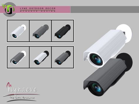 NynaeveDesign's Lyne Surveillance Camera Sims 4 Cc Airfryer, Sims 4 Cc Doorbell, Sims 4 Security Cc, Sims 4 Camera Cc, The Sims 4 Mods Objects, The Sims 4 Objects, The Sims 4 Cc Objects, Around The Sims 4, Sims 4 Tsr