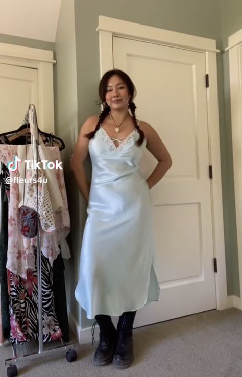 @fleurs4u on tiktok vintage slip dress, zara combat boots Vintage Slip Dress, Vintage Slip, Vintage Slips, Dress Zara, Combat Boots, Slip Dress, Zara, Boots