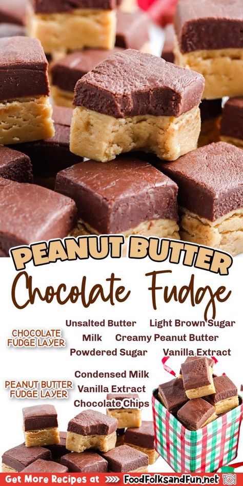 The fudge is genuinely a no-fail recipe that comes out rich and creamy every time. Folks just can’t resist sinking their teeth into a piece of this chocolate peanut butter fudge! Chocolate Peanut Butter Fudge Recipe, Best Chocolate Fudge Recipes, Peanut Butter Chocolate Fudge, Creamy Peanut Butter Fudge, Butter Fudge Recipe, Maple Fudge, Chocolate Fudge Recipe, Easy Christmas Candy Recipes, Peanut Butter Fudge Recipe