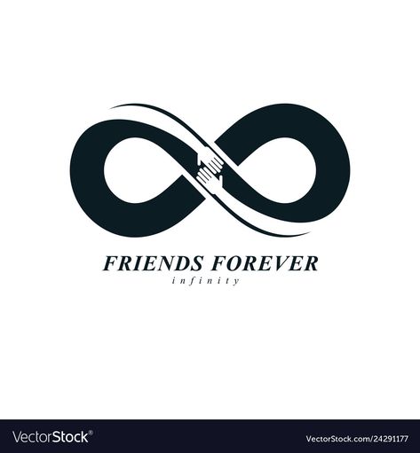 Friendship Logo Design, Friends Forever Logo, Two Hands Touching, Friendship Logo, Friends Vector, Hands Touching, Friend Logo, Guy Best Friend, Infinity Sign