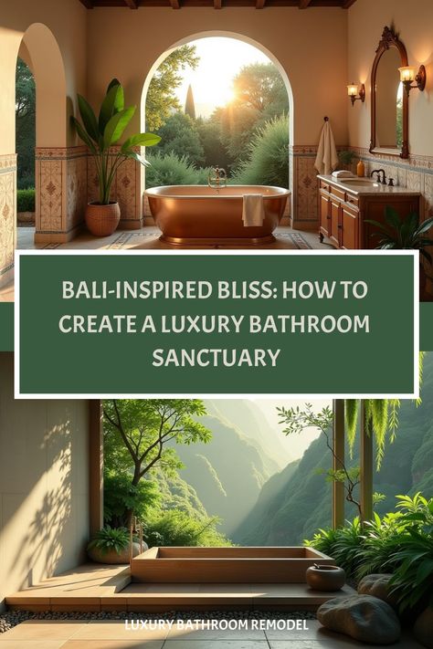 Luxurious tropical bathroom featuring natural materials and greenery Tropical Luxury Bathroom, West Indies Bathroom, Luxury Showers Master Baths, Dream Bathrooms Luxury Modern, Bathroom Materials, Recycled Glass Tile, Tropical Luxury, Recycled Tile, Bathroom Oasis