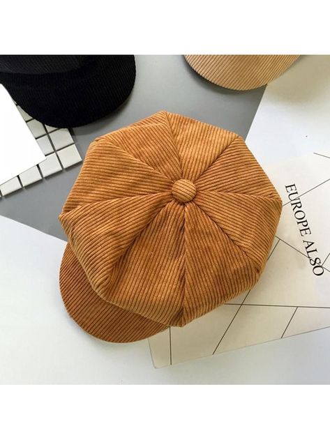 Hats & Caps, Women's Hats & Caps, Newsboy Caps, Womens Retro Corduroy Ivy Newsboy Paperboy Cabbie Gatsby Painter Hats Caps - Tan - C21863LXW3E  #caps #hats #styles #outfits #women #shopping #Newsboy Caps Gatsby Hats For Women, Retinol Skincare, Pola Topi, Caps Style, Gatsby Hat, Best Vitamin C Serum, Drugstore Products, Sewing Hats, Best Vitamin C