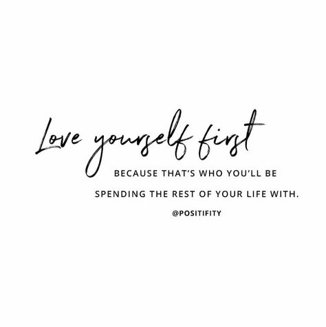 "Love yourself first, because that's who you'll be spending the rest of your life with." | Self love | Self care | Motivation | Inspiration | Quotes | Positive vibes Yoga Beginners, Love Anniversary Quotes, Self Love Self Care, Self Care Quotes, Yourself Quotes, Love Anniversary, Trendy Quotes, Love Yourself First, Care Quotes