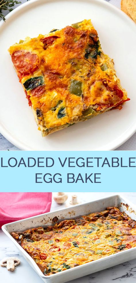 Egg Bake With Tomatoes, Vegetable Egg Bake Casserole, Egg Vegetable Casserole, Vegetable Egg Loaf, Vegetable Egg Casserole, Vegetable Egg Bake, Xmas Foods, Most Healthy Foods, Veggie Egg Bake