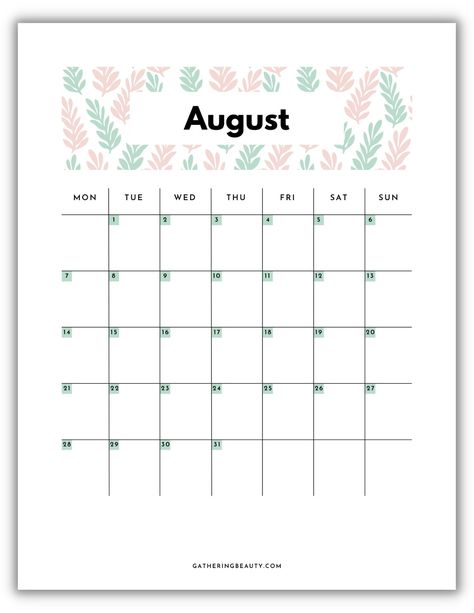 2023 Cute Calendar, Birthday Tracker, August Calendar, Free Calendar Template, Cute Calendar, Calendar 2023, School Calendar, Free Calendar, Holiday Calendar