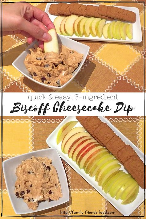 3 ingredients, 2 minutes! This gorgeously creamy & delicious biscoff cheesecake dip makes a wonderful dessert or snack. A great quick addition to your menu!