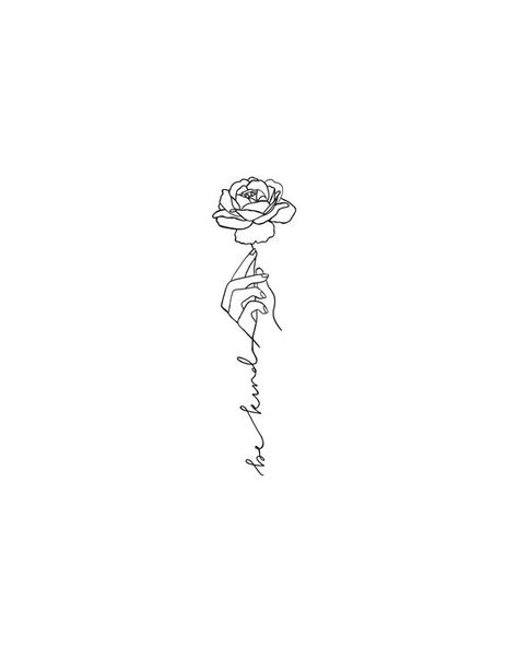 Roses Minimalist Tattoo, Simple Rose Tattoo With Words, Straight Rose Tattoo, Minimalist Tatoos Woman, Minimalist Tattoo Rose, Minimalist Tattoo Drawings, Rose With Words Tattoo, Spine Tattoo Minimalist, Line Drawings Women