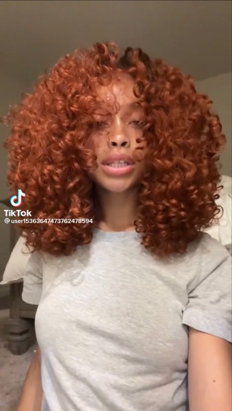 Ginger Curly Sew In, Ginger Curls Black Women, Ginger Hair Black Women Curly Hair, Deep Ginger Hair Black Women, Ginger Balayage Curly Hair, Ginger Crochet Hair, Red Orange Curly Hair, Auburn Curly Hair Black Women, Curly Ginger Hair Aesthetic