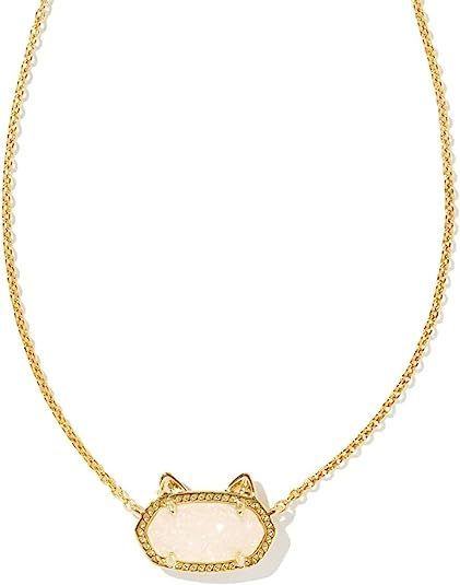 The Elisa Gold Cat Pendant Necklace in Iridescent Drusy features our infamous icon topped with tiny cat ears. Perfect for the cat lovers in your life, this adorable pendant is sure to be an instant favorite.
Drusy is the natural crystallization on a rock surface. All our Drusy is genuine and has a rich sparkling appearance. Our range of Drusy colors are achieved by a custom plating process that coats the stone’s surface Kendra Scott Cat Necklace, Kendra Scott Elisa, Cat Pendant Necklace, Gold Sand, Kendra Scott Necklace, Cat Pendant, Cat Pendants, Necklace Fashion, Cat Necklace