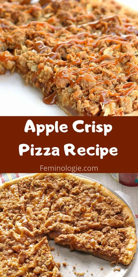 Ways To Use Vanilla Pudding, Apple Pie Dessert Pizza, Apple Pizza Recipe, Apple Pie Pizza Recipe, Easy Recipies Desert, Cold Desserts For A Crowd, Blooming Apples Recipe, Tart Apple Recipes, Breakfast Pie Crust Recipes