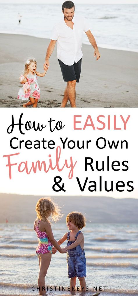 How to Easily Create Your Own Family Rules and Values || If we ever want to see change in the world we need to start nurturing our children to know right from wrong. Find out why family rules and values are so important and how to teach them. #family #parenting #teaching #discipline #children Christian Family Values Ideas, Family Values Worksheet, Family Values Ideas, Family Units, Family Rules, Family Parenting, Family Values, Parenting Guide, Co Parenting