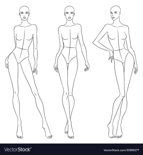 Figure Template, Fashion Illustration Template, Fashion Croquis, Fashion Figure Templates, Croquis Fashion, Fashion Figure, Fashion Figure Drawing, Fashion Drawing Sketches, Different Poses