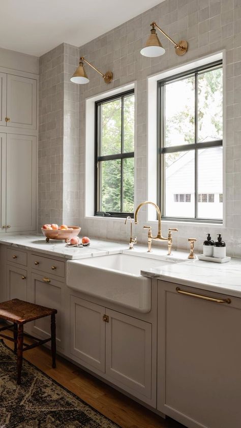 Close up of our 4x4 Natural White Zellige on the backsplash from @amf_construction. You can see the natural beauty of these tiles. Each… | Instagram Zellige Kitchen Tile, 4x4 Kitchen Backsplash, Square Kitchen Tile Backsplash, European Farmhouse Kitchen Backsplash, Riad Tile Backsplash, White Zellige Tile Backsplash Kitchen, Square Tile Kitchen Backsplash, 4x4 Tile Backsplash Kitchen, Zellige Kitchen Backsplash