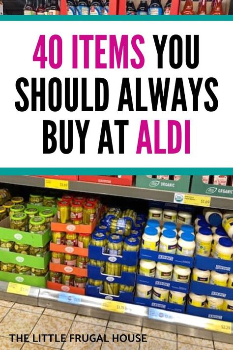 My favorite things to buy at Aldi. Learn what to buy and the must haves to cut your grocery budget, buy great food, and save time & money grocery shopping. Budget Food Shopping, Aldi Shopping List, Budget Grocery Shopping, Cheap Grocery List, Grocery Savings Tips, Frugal Meal Planning, Aldi Meal Plan, Cheap Groceries, Aldi Finds