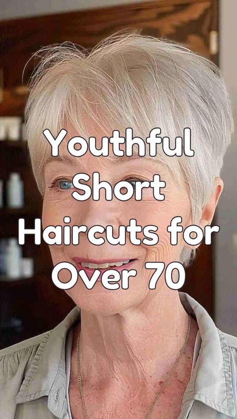 25 Youthful Short Haircuts for Women Over 70 Round Face Haircuts Pixie, Very Short Bobs For Fine Hair, Short Haircuts For Round Face Women, Rounded Pixie Haircut, Short Hairstyles For Women Over 70 Gray, Old Lady Hairstyles Short, Short Haircuts For A Round Face, Short Haircuts Women Round Face, Short Haircuts For Women With Straight Hair