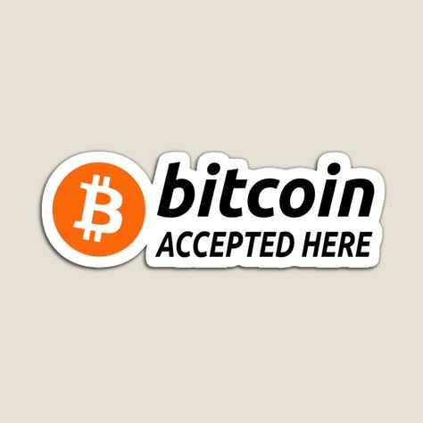 Get my art printed on awesome products. Support me at Redbubble #RBandME: https://www.redbubble.com/i/magnet/Bitcoin-bitcoin-accepted-here-by-AImazeD/161693857.TBCTK?asc=u Buy Bitcoin, Journal Gift, Anime Music, Skirt Leggings, Mask For Kids, Baby Tshirts, Tops For Leggings, Iphone Phone Cases, Samsung Cases