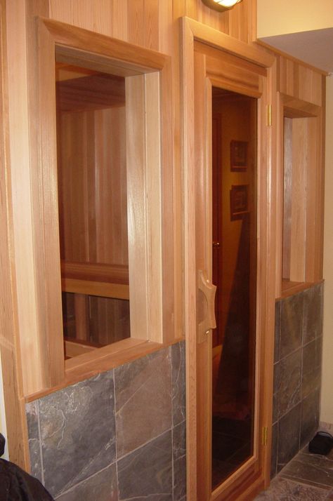 Glass Sauna Windows & Doors | Saunafin Saunas Glass Sauna, Sauna Door, Home Saunas, Sauna Benefits, Sauna House, Therapy Room, Windows Doors, The Glass, House Boat