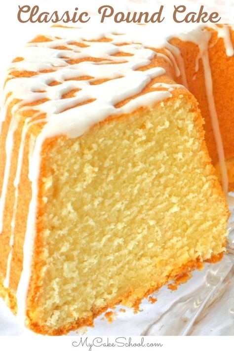 Moist and Delicious Classic Pound Cake Recipe- This amazing pound cake is so easy to make! Enjoy it plain or dress it up with berries and cream! Vanilla Butter Pound Cake, Yellow Pound Cake Recipes, Southern Pound Cake Recipes Moist, Vanilla Pound Cake Recipes Moist, Cake Mix Pound Cake Recipe, Butter Pound Cake Recipe Moist, Yellow Pound Cake, Pound Cake Recipes Moist, Easy Pound Cake Recipes