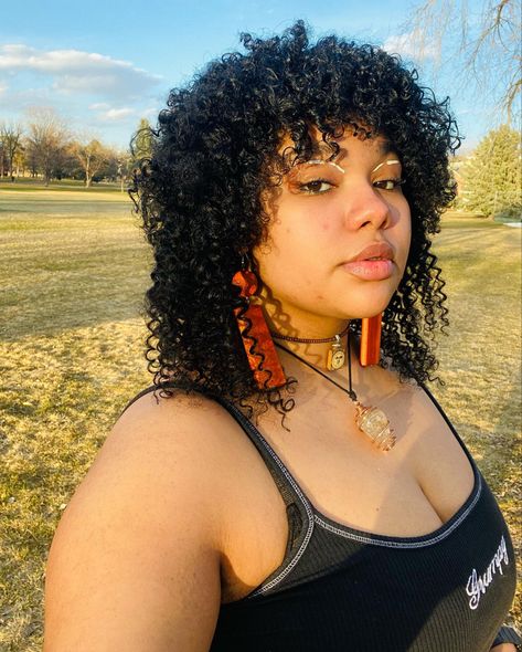 Curly Shag Haircut Black Women, Mullet Black Women Curly, Layered Coily Hair, Mullet Natural Hair, Natural Hair Mullet Black Women, Curly Hair Mullet Black Women, Mullet Hairstyle Women Black Woman, Afro Mullet Black Women, Curly Hair Mullet Woman