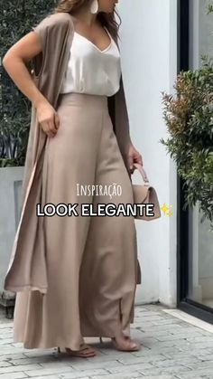 ✨ #moda #modaelegante #casual #modacasual #calcaalfaiataria #modafeminina #lookelegante #lookelegante #look Mode Tips, Outfits Classy, Chique Outfits, Classy Casual Outfits, Stylish Dress Book, Stylish Work Outfits, Fashion Hacks Clothes, Modest Fashion Outfits, Looks Chic