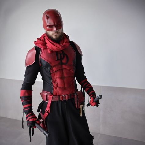 Daredevil Suit, Daredevil Cosplay, Daredevil Costume, Daredevil Comic, The Man Without Fear, Spider Man Art, Superhero Cosplay, Marvel Daredevil, Cool Cosplay