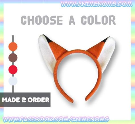 Fox Ears Headband, Fox Headband, Cute Kawaii Anime, Fox Ears, Plastic Headband, Orange Fox, Ears Headband, School Events, Ear Headbands