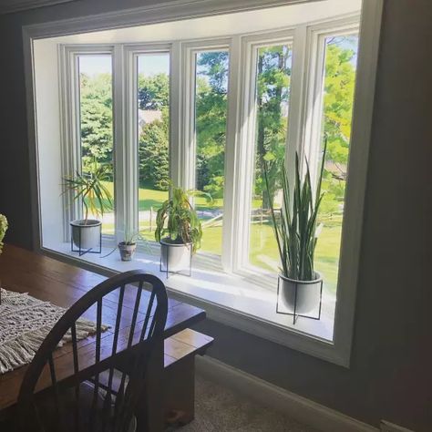 Dining Room Bay Window Decor, Bay Window Ideas Dining Room, Dining Room Bay Window Ideas, Dining Room Bay Window, Bay Window Decorating Ideas, Bay Window Decor, Bay Window Ideas, Bow Windows, Bay Bow Windows