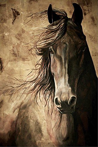 Painted Horses, Horse Artwork, Charcoal Drawings, Friesian Horse, Horse Drawings, 수채화 그림, Tableau Art, Equine Art, Horse Print