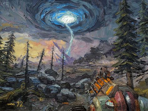 Artist Pays Homage To Classic Video Games With Awesome Oil Paintings – Design You Trust Life Paint, Classic Video, Classic Video Games, Half Life, Russian Artists, A Train, Paint Designs, Oil Paintings, Life Art