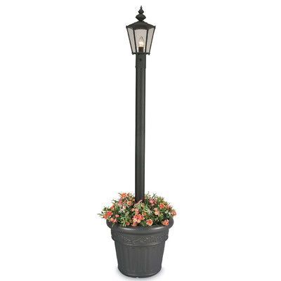 Patio Living Concepts Cambridge Outdoor 1 Light 80" Post Light Finish: Black Rooftop Ideas, Patio Lamp, Solar Lights Diy, Solar Light Crafts, Outdoor Lamp Posts, Light Post, Post Lanterns, Lamp Post Lights, Lantern Post