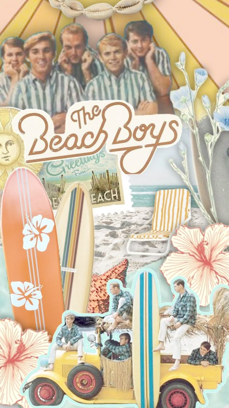 #beachboys #thebeachboys #beach #beachaesthetic #music #wallpaper #surfinusa #goodvibrations #beachy Beach Boys Wallpaper, Beach Boys Aesthetic, Usa Wallpaper, Beach Hippie, Music Journal, Cute Summer Wallpapers, Old Rock, Band Wallpapers, Buddy Holly