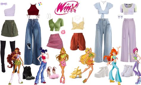 Aisha Winx Club Outfit Halloween, Techna Winx Club Outfits, Winx Aisha Outfits, Winks Club Costume, Winx Aesthetic Outfit, Aisha Winx Club Outfit, Winx Club Musa Outfits, Aisha Winx Club Costume, Stella Winx Club Outfit