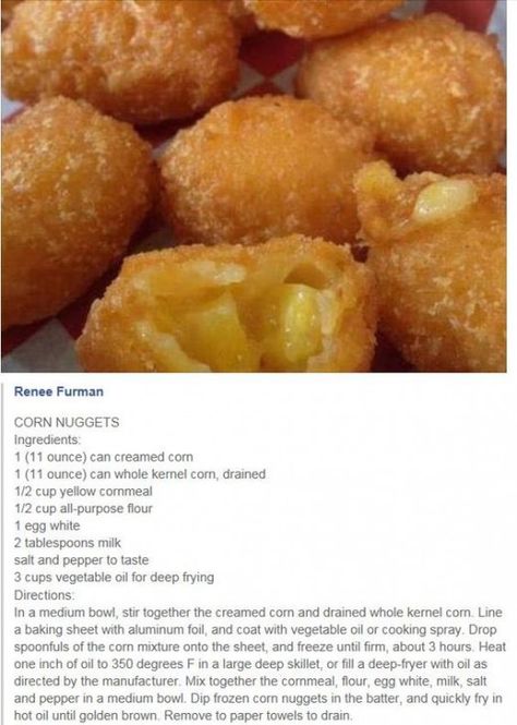 Corn Nuggets Recipe, Christmas Leftovers Recipes, Corn Nuggets, Sweet Corn Fritters, Corn Pie, Corn Recipes Side Dishes, Corn Fritter Recipes, Bread Dressing, Corn Grits