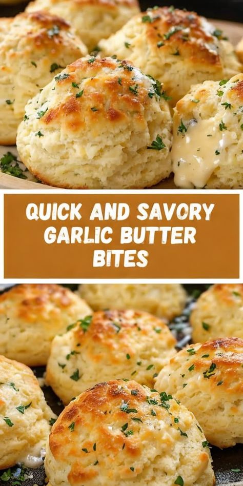 "Whip up these irresistible Quick Garlic Butter Biscuits with cheesy goodness. Perfectly savory and ready in minutes! #GarlicButter #CheesyBiscuits #QuickRecipes" Cheese Stuffed Biscuits Garlic Butter, Canned Biscuit Garlic Knots, Garlic Balls Recipes, Garlic Butter Cheese Bites, Garlic Butter Biscuits, Biscuit Garlic Knots, Biscuit Appetizer Recipes, Filling Appetizers For Party, Biscuit Garlic Bread