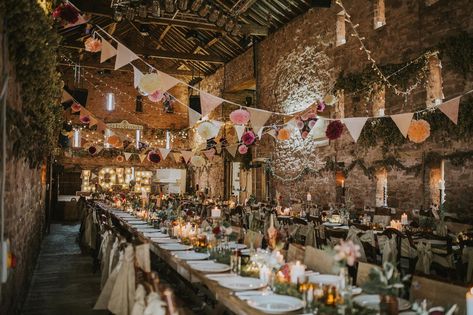 Restaurant Wedding Reception Decorations, Family Style Wedding Reception, Wedding And Reception In Same Room, Cultural Hall Wedding Reception, Dry Wedding Reception Ideas, Alternative Wedding Reception, Pub Wedding Reception, Medieval Wedding Theme, Reception Decoration Ideas