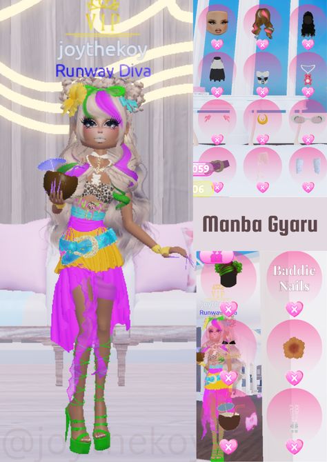 Manba Gyaru, Gyaru Outfit, Roblox Fashion, Dress To Impress