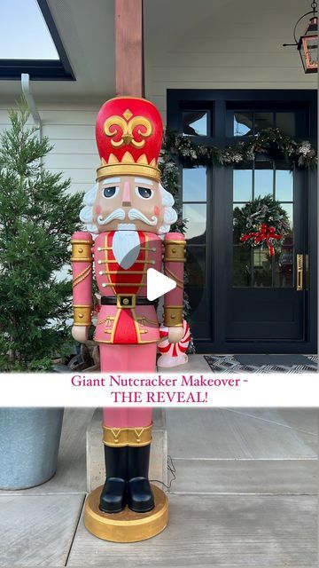 2,793 likes, 124 comments - sunrisevalleyfarm.co on November 9, 2023: "It’s REVEAL TIME, & OBSESSED is an understatement! I am so happy with how these Giant Nutcrackers turned out after I made them over with just some primer, acrylic paint, and sealer! 😍 

They were definitely a labor of love but totally worth it! Purchased for $129 (linked in my LTK in my bio & make sure you’re using the “pickup/check local stores” feature, and also search for both the red and white options!) but now they ... Giant Nutcracker, November 9, I Am So Happy, Gingerbread Houses, Nutcracker, Gingerbread House, Worth It, So Happy, Acrylic Paint