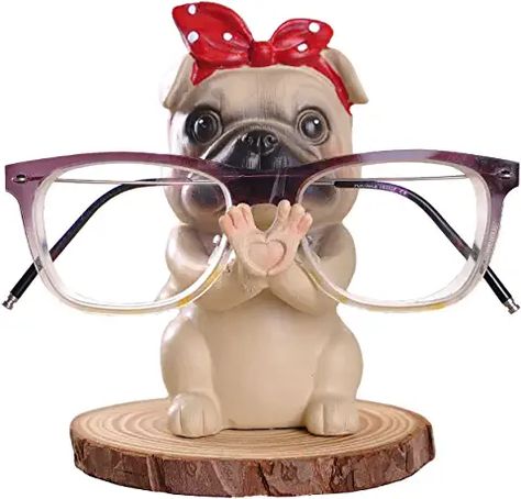 Amazon.ca : carlin Cute Home Office, Pugs Funny, Display Stands, Eyeglass Holder, Pug Dog, Gift Collections, Glasses Accessories, Dog Design, Display Stand