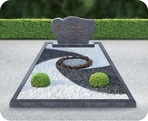 Grave Design Ideas, Cemetary Decorations, Tombstone Designs, Gravesite Decorations, Grave Flowers, Cemetery Headstones, Cemetery Decorations, Grave Decorations, Gravel Garden