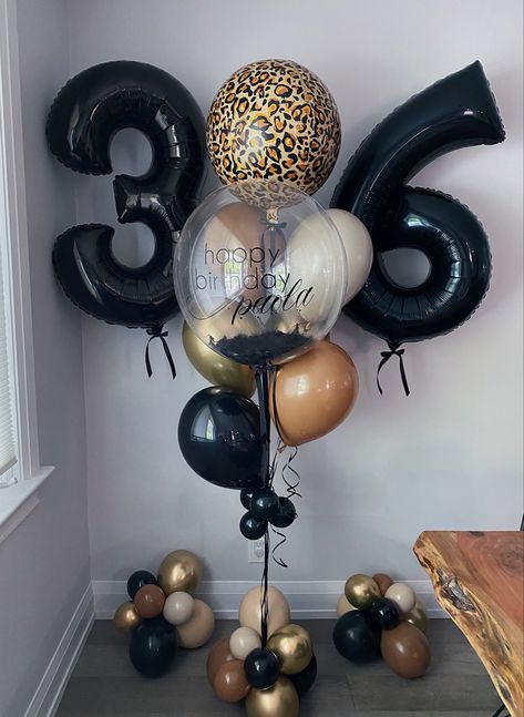 Cheetah Print Balloon Garland, Leopard Print Balloons, Leopard Party Ideas, Leopard Decorations Party, Cheetah Print Party Decorations, Animal Print Balloons, Animal Print Party Decorations, 36th Birthday Ideas For Her, Cheetah Print Birthday Party Ideas