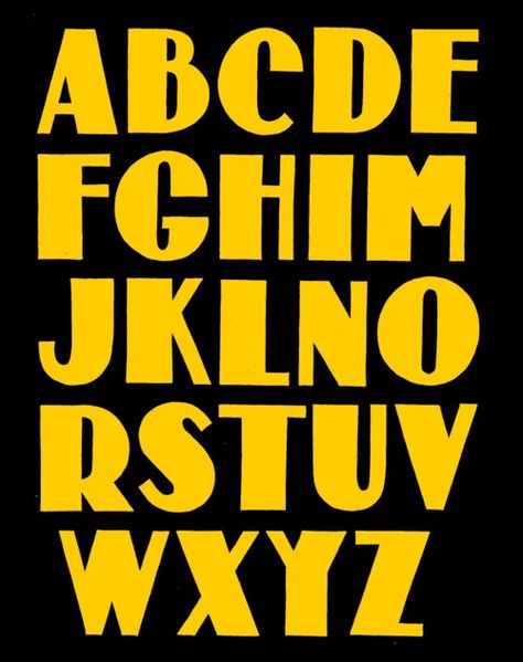 Alfabet based on the lettering of the Heineken Brouwerij. Letter Fonts Alphabet, Interesting Fonts, Soundtrack Of My Life, Retro Alphabet, Yellow Letters, Funky Fonts, Interesting Shapes, Alfabet Letters, Typography Alphabet