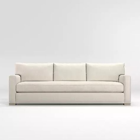 Axis Sofa & Furniture Collection | Crate and Barrel Classic Apartment, Bench Sofa, Apartment Sofa, Sofa Review, Sofa Bench, Stylish Living Room, Family Rooms, Living Room Furniture Sofas, Comfortable Sofa