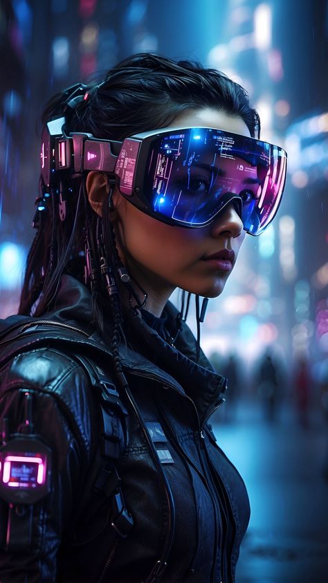 Style Cyberpunk, Cyberpunk Female, Lightroom Presets Bundle, Cyberpunk Character, Cyberpunk Style, Futuristic Art, Female Portraits, Ghost In The Shell