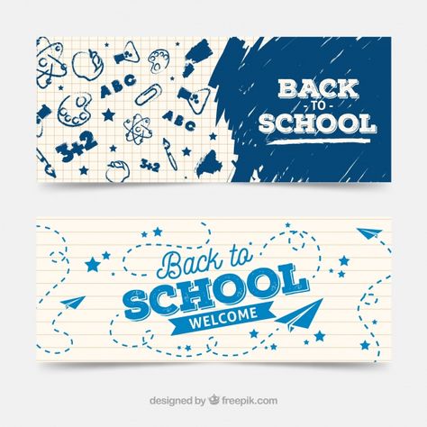 Back To School Layout, Banner School Design, Back To School Design Graphic, Education Banner Design, Back To School Banner Design, School Banner Design Ideas, Banner Creative Design, Back To School Graphic Design, Back To School Logo