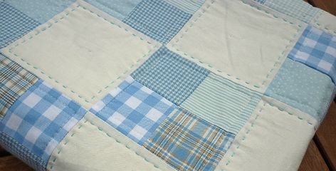 Easy Baby Quilts For Beginners, Quilting Patterns Free, Easy Hand Quilting, Plaid Quilts, Free Baby Quilt Patterns, Baby Boy Quilt Patterns, Baby Quilt Patterns Easy, Scrap Quilting, Kid Quilts