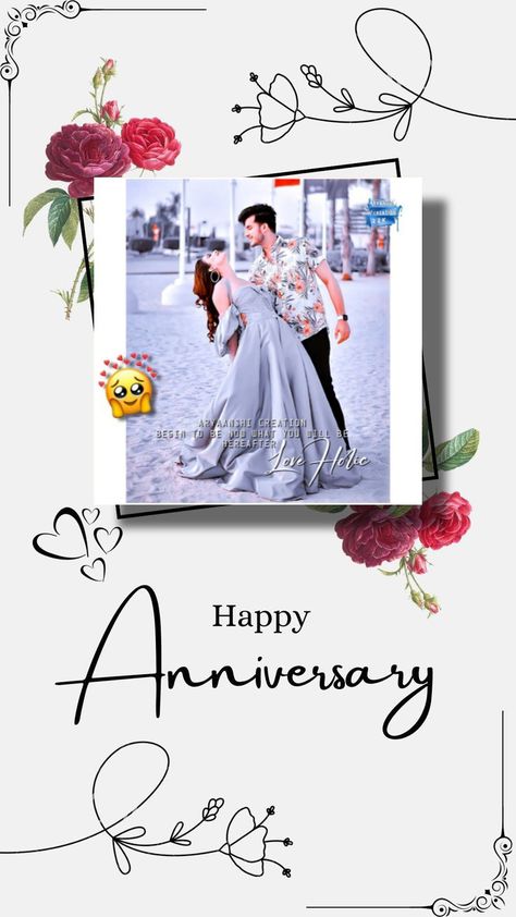 Couple Photo Template, Happy Anniversary Frame, Happy Anniversary Photo Frame, Happy Wedding Anniversary Message, Happy Anniversary Day, Template Videos, Happy Anniversary Mom Dad, Best Anniversary Wishes, Happy Anniversary Photos