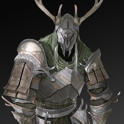 ArtStation - Medieval variations Deer Knight, Master Chief, Deer, Art Design, Entertainment, Media, Film, Fictional Characters, Art