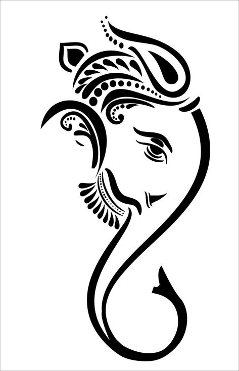 Vinayaka Black And White, Ganesh Black And White, Ganesh Vector, Lord Ganesha Wallpapers, Ganesh Ji Wallpaper, Wallpapers God, Ganesh Chaturthi Festival, Ganesh Tattoo, Wallpaper 2022