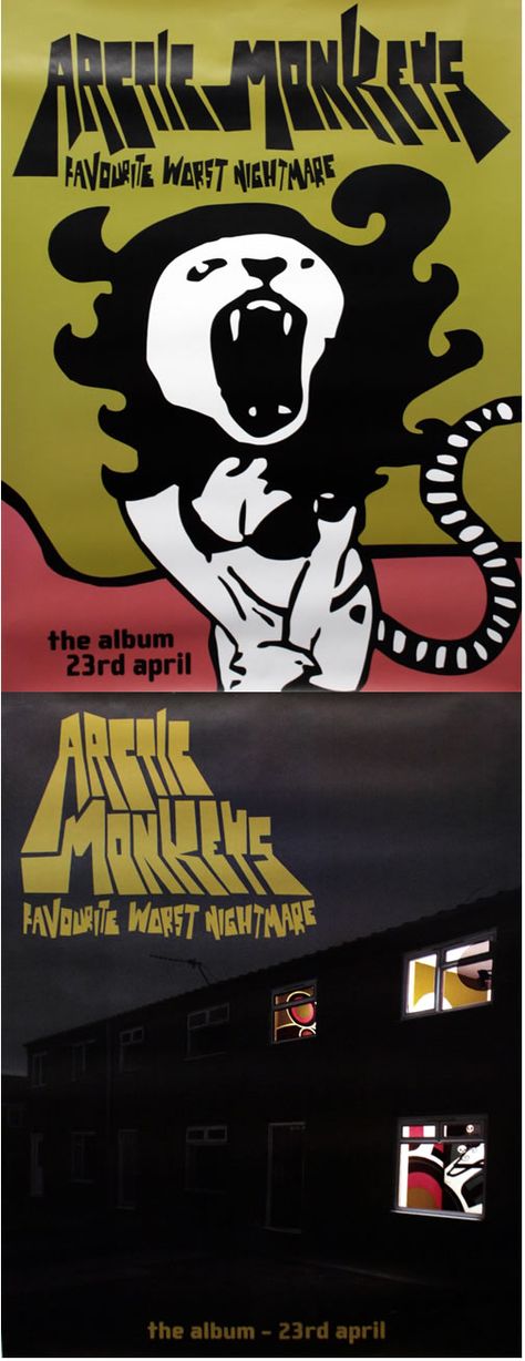 Arctic Monkeys - Favourite Worst Nightmare - Set Of Two Flyers from Sheffield shows Favorite Worst Nightmare Tattoo, Favourite Worst Nightmare Tattoo, Favourite Worst Nightmare Aesthetic, Favorite Worst Nightmare Wallpaper, Favourite Worst Nightmare Wallpaper, Favourite Worst Nightmare Poster, Arctic Monkeys Favourite Worst Nightmare, Favorite Worst Nightmare, Nightmare Aesthetic