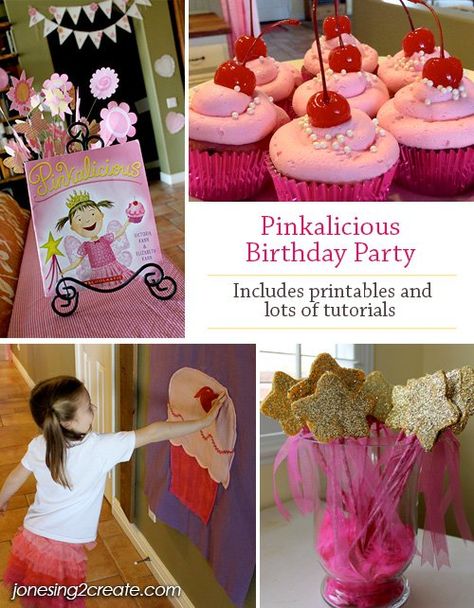 Pinkalicious Birthday Party, Pinkalicious Party, Fancy Nancy Party, Fourth Birthday, 6th Birthday Parties, Girl Birthday Party, Pink Birthday, Pink Parties, 4th Birthday Parties